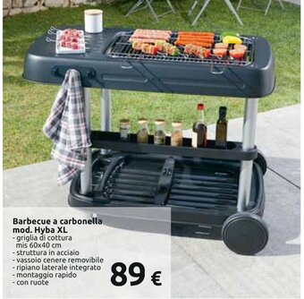 Carrefour Barbecue a carbonella mod. Hyba XL offerta