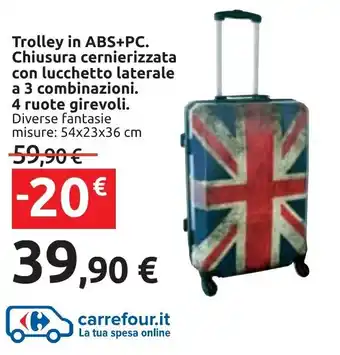 Trolley in ABS+PC.