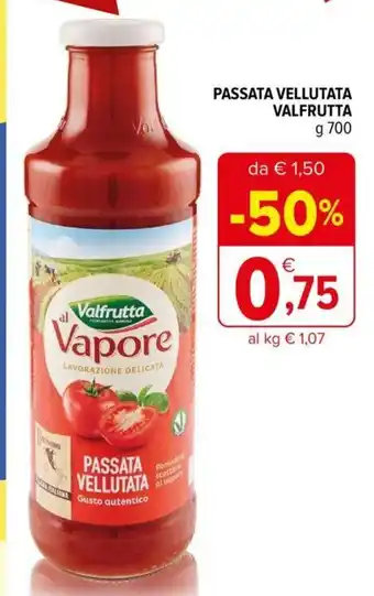 Iperal PASSATA VELLUTATA Valfrutta 700 g offerta