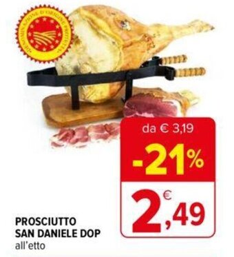 PROSCIUTTO SAN DANIELE DOP all'etto