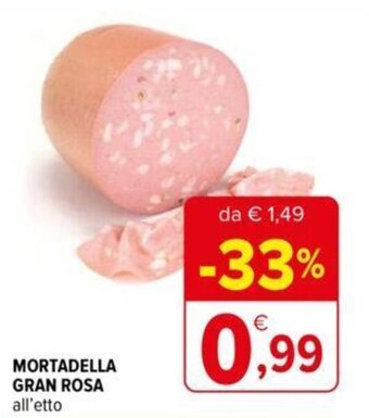 Iperal MORTADELLA GRAN ROSA all'etto offerta