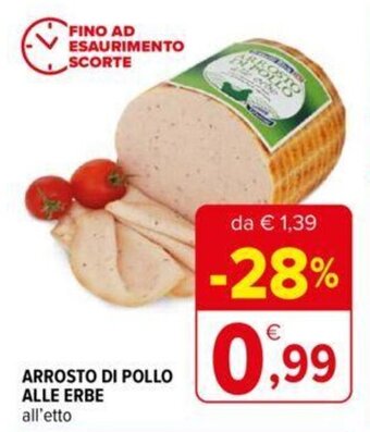 Iperal ARROSTO DI POLLO ALLE ERBE all'etto offerta