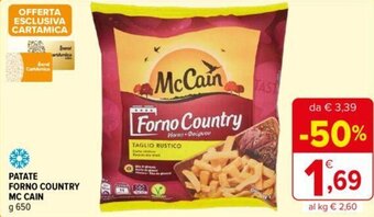 PATATE FORNO COUNTRY MC CAIN g 650
