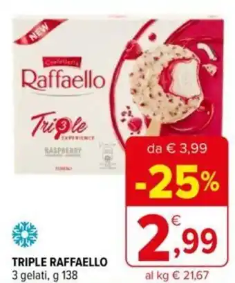 TRIPLE RAFFAELLO 3 gelati, g 138