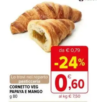 CORNETTO VEG PAPAYA E MANGO g 80