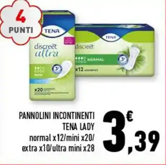 Conad PANNOLINI INCONTINENTI TENA LADY offerta