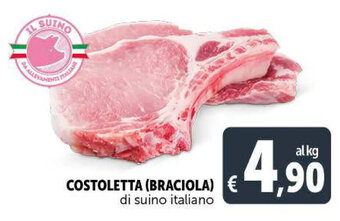Deco Supermercati COSTOLETTA (BRACIOLA) di suino italiano offerta