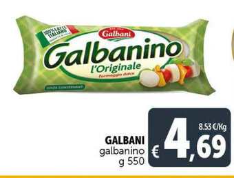 Deco Supermercati GALBANI galbanino g 550 offerta