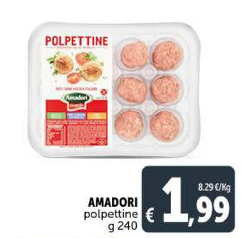 Deco Supermercati AMADORI polpettine g 240 offerta