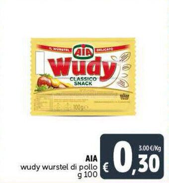 AIA wudy wurstel di pollo g 100