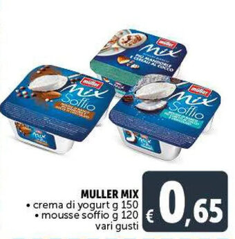 Deco Supermercati MULLER MIX • crema di yogurt g 150 offerta