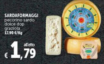 Deco Supermercati SARDAFORMAGGI pecorino sardo dolce dop graziola offerta