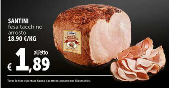 Deco Supermercati SANTINI fesa tacchino arrosto offerta