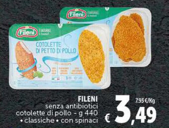 FILENI senza antibiotici cotolette di pollo - g 440