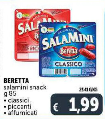 Deco Supermercati BERETTA salamini snack g 85 offerta