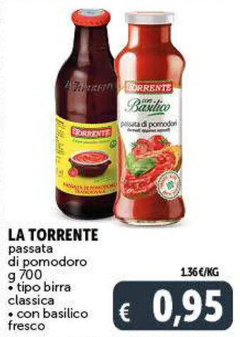 Deco Supermercati LA TORRENTE passata di pomodoro g 700 offerta