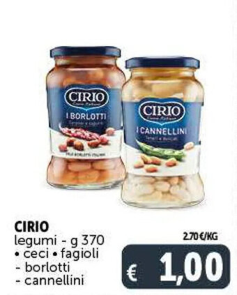 Deco Supermercati CIRIO legumi - g 370 offerta