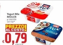 Paghi Poco Muller yogurt mix offerta