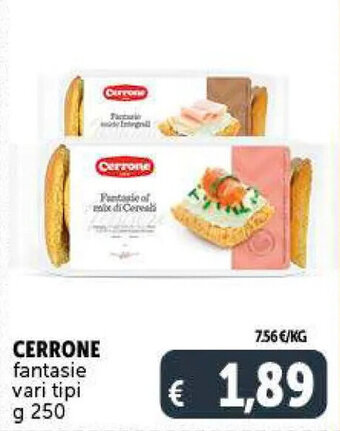 Deco Supermercati CERRONE fantasie vari tipi g 250 offerta