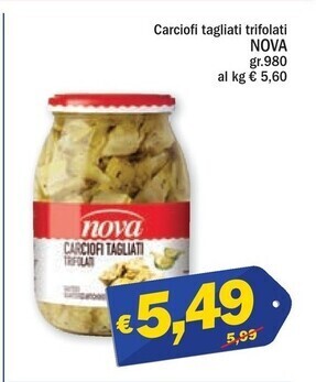 Ard Discount Nova carciofi tagliati trifolati offerta