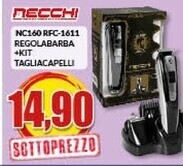 Risparmio Casa Necchi regolabarba + kit offerta