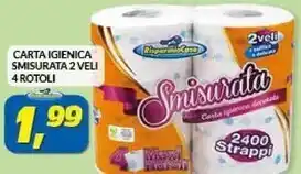 Risparmio Casa Smisurata - carta igienica 2 veli 4 rotoli offerta