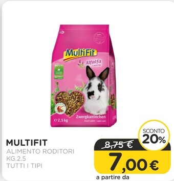 Multifit - alimento roditori kg 2.5 tutti i tipi