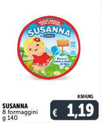 Deco Supermercati SUSANNA 8 formaggini g 140 offerta
