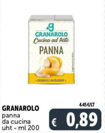 Deco Supermercati GRANAROLO panna da cucina uht - ml 200 offerta