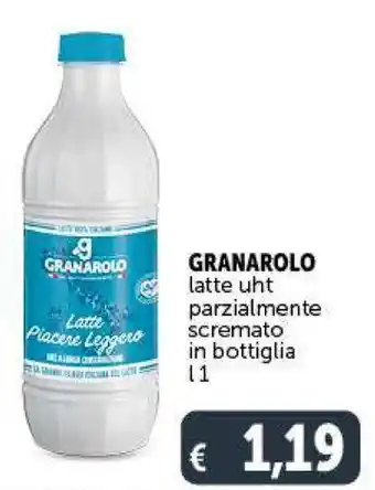 GRANAROLO latte uht parzialmente scremato in bottiglia l 1