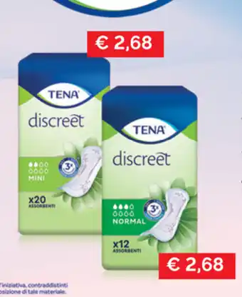 Prodet Tena Discreet x20 o x12 offerta