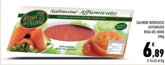 Conad Margherita Rosa del nord salmone norvegese affumicato offerta