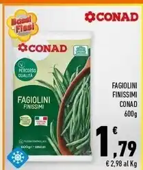 Conad Margherita Conad fagiolini finissimi offerta