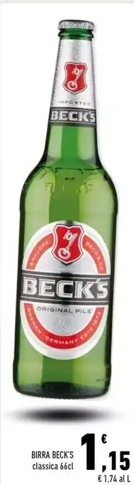 Conad Margherita Becks birra offerta