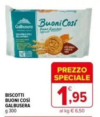 Iperal BISCOTTI BUONI COSÌ GALBUSERA 300 g offerta