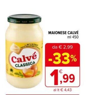Iperal MAIONESE CALVÉ ml 450 offerta