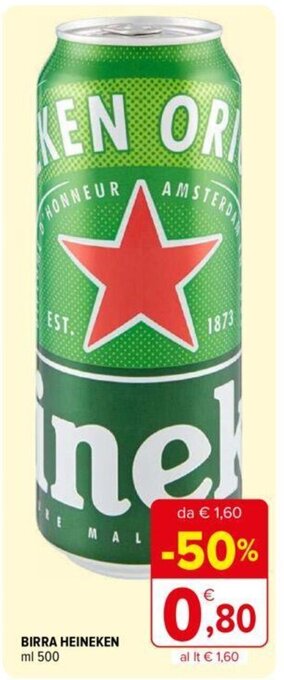 BIRRA HEINEKEN ml 500