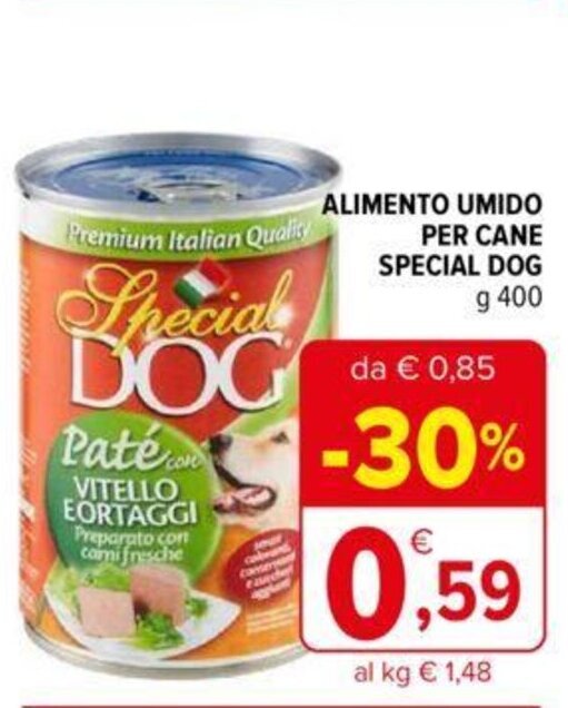 Iperal ALIMENTO UMIDO PER CANE SPECIAL DOG g 400 offerta