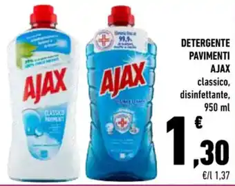 Conad DETERGENTE PAVIMENTI AJAX 950 ml offerta