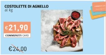 Prezzemolo e Vitale COSTOLETTE DI AGNELLO al kg offerta