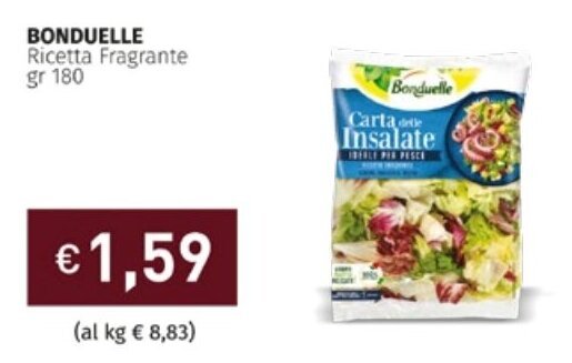 Prezzemolo e Vitale BONDUELLE Ricetta Fragrante 180 gr offerta