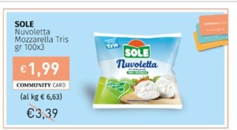 SOLE Nuvoletta Mozzarella Tris gr 100x3