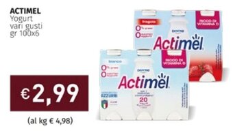 ACTIMEL Yogurt vari gusti gr 100x6
