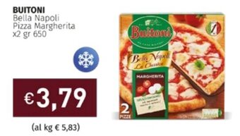 BUITONI Bella Napoli Pizza Margherita x2 gr 650