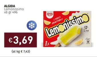 Prezzemolo e Vitale ALGIDA Lemonissimo x8 gr 496 offerta