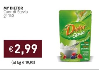 MY DIETOR Cuor di Stevia gr 150