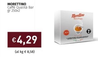 Prezzemolo e Vitale MORETTINO Caffè Qualità Bar gr 250x2 offerta