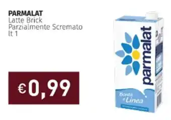 Prezzemolo e Vitale PARMALAT Latte Brick Parzialmente Scremato lt 1 offerta
