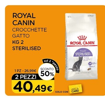 Royal canin crocchette gatto kg 2 sterilised