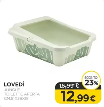 Arcaplanet Lovedi jungle / toilette aperta/ cm.51x39x18 offerta